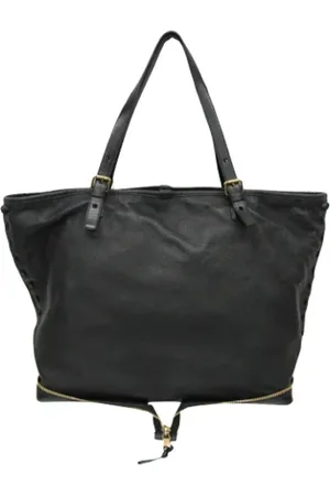 Chloé Pre-owned, Kobieta, Czarny, ONE SIZE, Len, Pre-owned Leather totes