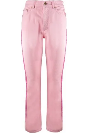 Chiara Ferragni Jeansy, Kobieta, Różowy, W26, Bawełna, Cropped Jeansy