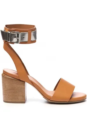 vic matiè Buty, Kobieta, brązowy, 39 EU, Eleganckie sandały na wysokim obcasie