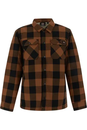 Dickies Koszule, Mężczyzna, brązowy, M, Luźna Koszula