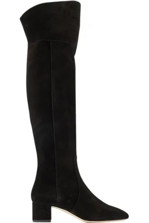 Aeyde Buty, Kobieta, Czarny, 36 EU, Zamsz, Over-knee Botki