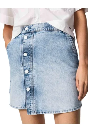 Pepe Jeans Spódnice, Kobieta, Niebieski, S, Denim, Spódnica Hannah