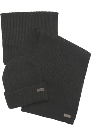 Barbour Akcesoria, Mężczyzna, Czarny, ONE SIZE, Ribotpatch Czapka