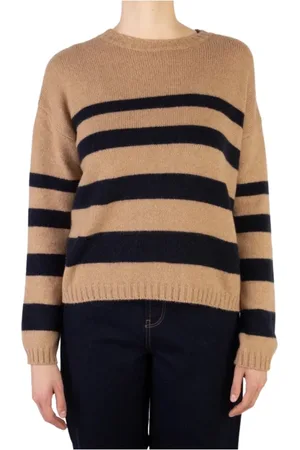 Roberto Collina Swetry, Kobieta, brązowy, S, Nylon, Sweter