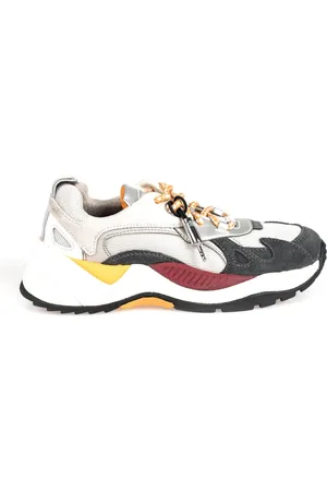Geox Buty, Mężczyzna, Żółty, 44 EU, Sneakersy z wiązaniem i zaokrąglonym nosem