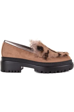 Pollini Buty, Kobieta, brązowy, 40 EU, Zamsz, Zamszowe Kamelowe Mokasyny