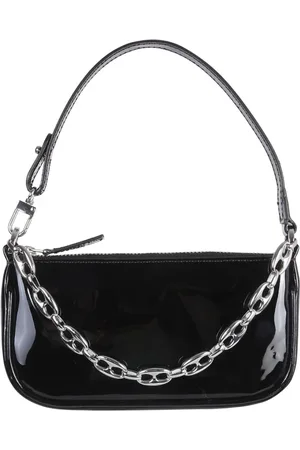 By Far Torebki, Kobieta, Czarny, ONE SIZE, Czarna Skórzana Mini Torba Rachel