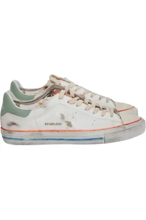 Hidnander Buty, Mężczyzna, Biały, 44 EU, Skóra, Vintage Starless Sneakers