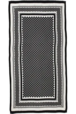 By Malene Birger Akcesoria, Kobieta, Czarny, ONE SIZE, Wełna, Przytulny wełniany szal z frędzlami