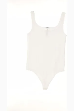 Wolford Koszulki, Kobieta, Biały, L, String Body w stylu Jamaike