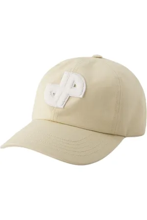 Patou Akcesoria, Kobieta, Beżowy, L, Bawełniana Beżowa Czapka - Unisex