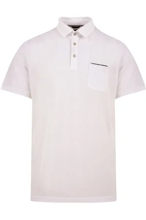 MOORER Koszulki, Mężczyzna, Biały, 3XL, Białe T-shirty i Pola