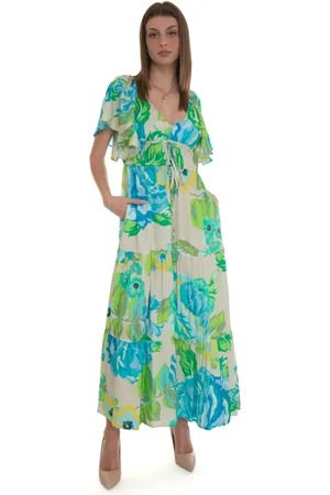 SEVENTY BY SERGIO TEGON Sukienki, Kobieta, Wielobarwność, L, Wieczorowa Sukienka Maxi