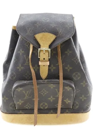 LOUIS VUITTON Pre-owned, unisex, brązowy, ONE SIZE, Używany Brązowy Plecak Montsouris