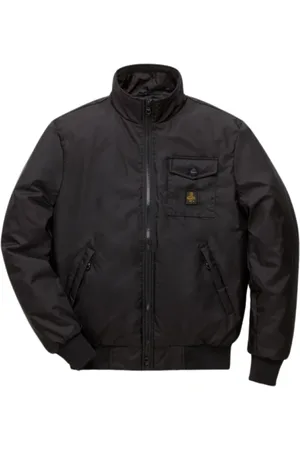 RefrigiWear Kurtki, Mężczyzna, Czarny, L, Poliester, Nowa Kurtka Bomber New Captain