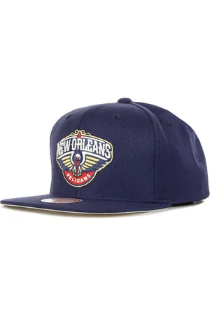 Mitchell & Ness Akcesoria, Mężczyzna, Niebieski, ONE SIZE, NBA Wool Solid Snapback Cap