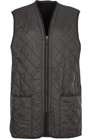 Barbour Kurtki, Mężczyzna, Czarny, L, Męska Kamizelka Polarquilt