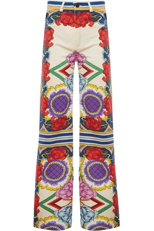 La DoubleJ Spodnie, Kobieta, Wielobarwność, W30, Bawełna, Retro Romance Flare Jeansy