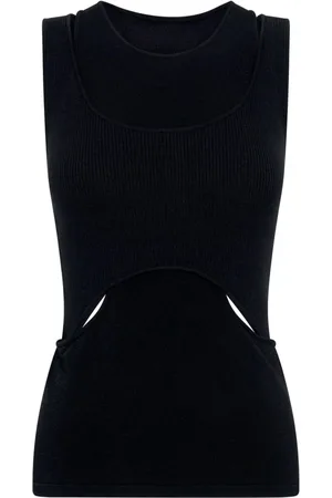 DION LEE Koszulki, Kobieta, Czarny, S, Nylon, Tops