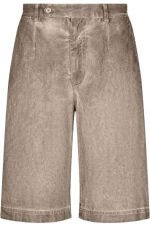 Dolce & Gabbana Szorty, Mężczyzna, Szary, M, Bawełniane szorty z logo