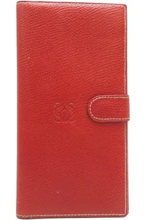 Loewe Pre-owned, Kobieta, Czerwony, ONE SIZE, Skóra, Pre-owned skórzane portfele