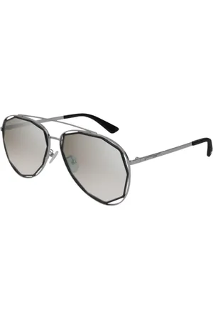 Alexander McQueen Akcesoria, Kobieta, Szary, ONE SIZE, Luksusowe Indeterminate Okulary Przeciwsłoneczne Mq 0175Sa