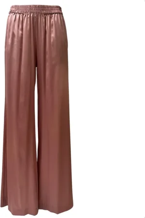 GIANLUCA CAPANNOLO Spodnie, Kobieta, Różowy, M, Wide Trousers