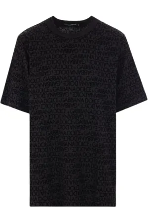 Dolce & Gabbana Koszulki, Mężczyzna, Czarny, S, G8Re 6T G7Kl 5N0000 10000008 Stylowy Model