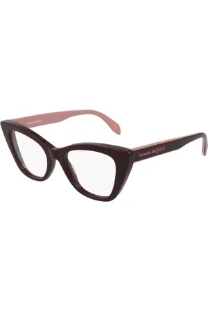 Alexander McQueen Akcesoria, Kobieta, brązowy, ONE SIZE, Wyjątkowe okulary przeciwsłoneczne Cat-Eye z acetatu
