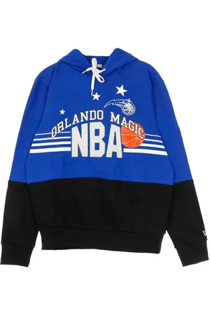 New Era Bluzy, Mężczyzna, Niebieski, S, NBA rzucaj bluzę z kapturem Orlmag z kapturem
