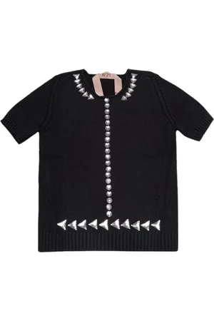 Nº21 Koszulki, Kobieta, Czarny, L, T-shirty