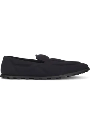 Dolce & Gabbana Buty, Mężczyzna, Czarny, 41 EU, Czarne płaskie buty z efektem 3D