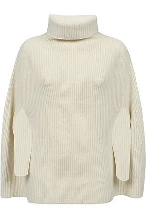 Sa Su Phi Swetry, Kobieta, Biały, S, Len, Turtlenecks
