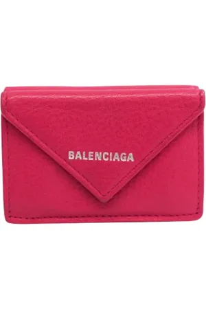 Balenciaga Pre-owned, Kobieta, Różowy, ONE SIZE, Skóra, Pre-owned skórzane portfele