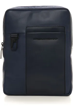 Piquadro Torebki, Mężczyzna, Niebieski, ONE SIZE, Leather shoulder bag