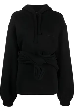 Y / PROJECT Bluzy, Kobieta, Czarny, S, Czarna Bawełniana Bluza