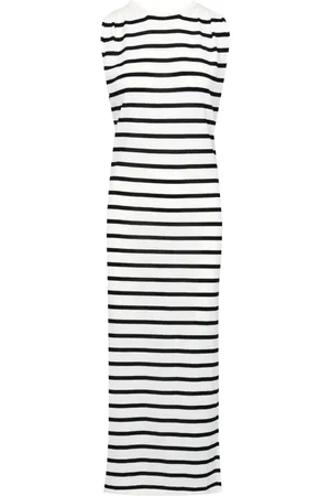 SEMICOUTURE Sukienki, Kobieta, Biały, L, Maxi Sukienki