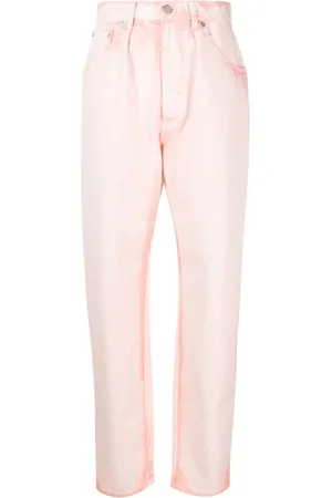 Alberta Ferretti Jeansy, Kobieta, Różowy, S, Slim-fit Jeansy