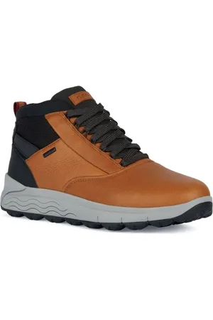 Geox Buty, Mężczyzna, Pomarańczowy, 41 EU, Len, Żółte buty z sznurowadłami