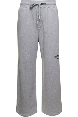 Dolce & Gabbana Spodnie, Mężczyzna, Szary, S, Szare Spodnie z Look 49 Pantalone Felpa