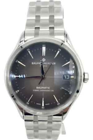 Baume et Mercier Akcesoria, Mężczyzna, Szary, ONE SIZE, Clifton Baumatic Zegarek