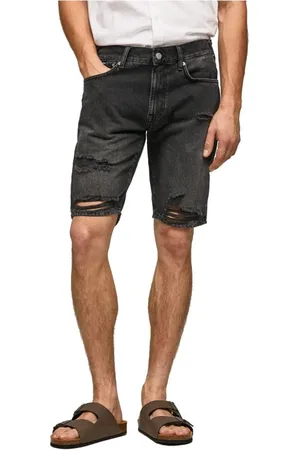 Pepe Jeans Szorty, Mężczyzna, Czarny, W34, Denim, Denim Shorts
