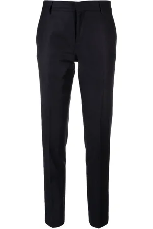 Ami Spodnie, Kobieta, Niebieski, S, Granatowe Spodnie Slim Fit