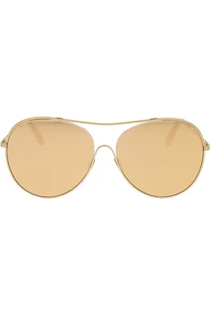 Victoria Beckham Akcesoria, Kobieta, Żółty, ONE SIZE, Loop Round Okulary przeciwsłoneczne