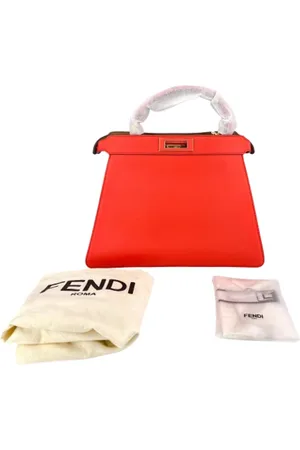 Fendi Pre-owned, unisex, Wielobarwność, ONE SIZE, Używany Wielokolorowy Skórzany Peekaboo