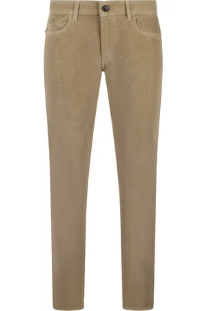 RE-HASH Spodnie, Mężczyzna, Beżowy, W36, Spodnie z sztruksu Slim Fit