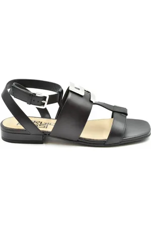 Sergio Rossi Buty, Kobieta, Czarny, 36 EU, Eleganckie płaskie sandały letnie