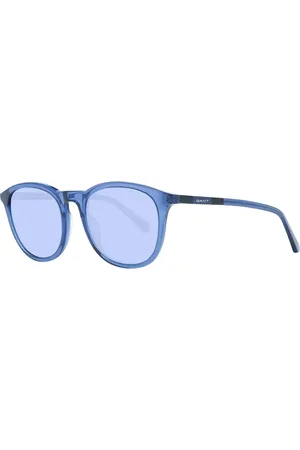 GANT Akcesoria, unisex, Niebieski, ONE SIZE, Niebieskie Okrągłe Okulary Przeciwsłoneczne