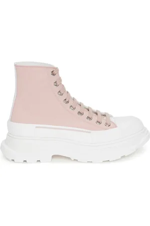 Alexander McQueen Buty, Kobieta, Różowy, 39 EU, Różowe Tread Slick High-Top Sneakers
