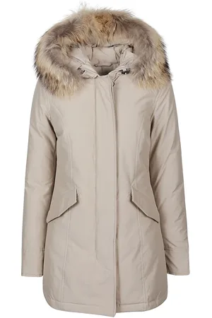 Woolrich Kurtki, Kobieta, Beżowy, M, Arctic Raccoon Parka